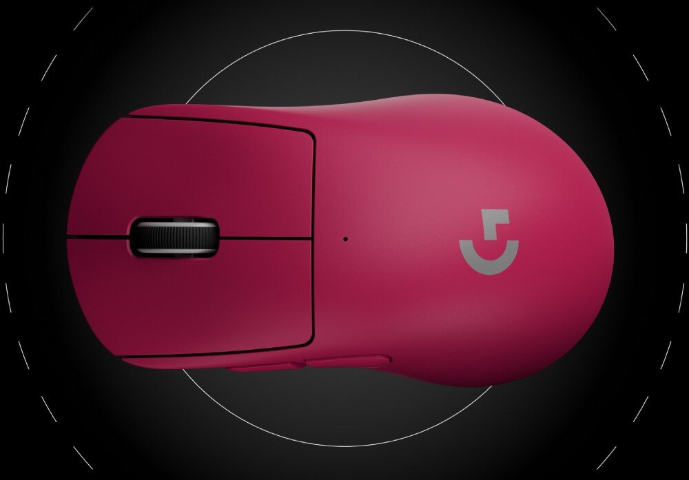 Mysz LOGITECH G Pro X Superlight 2 DEX Magenta bateria czas działania ładowanie system POWERPLAY