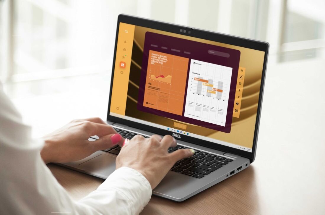 Użytkownik pracuje na laptopie DELL Latitude 5440, na którym otwarty jest wykres. >
</div>
</div>
</div>
<div class=