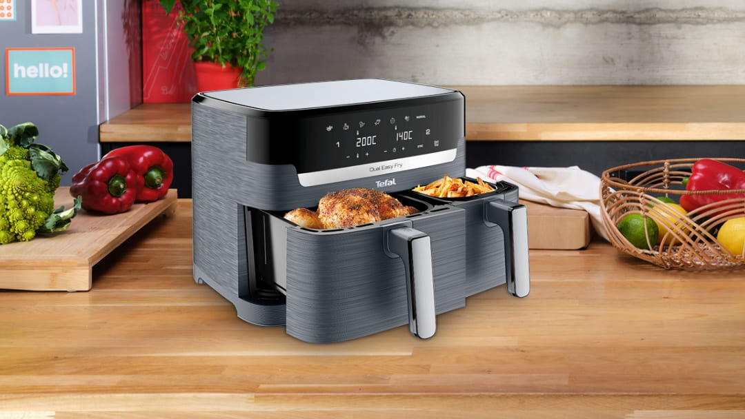 FRYTKOWNICA BEZTŁUSZCZOWA TEFAL Dual Easy Fry XXL EY942HE0