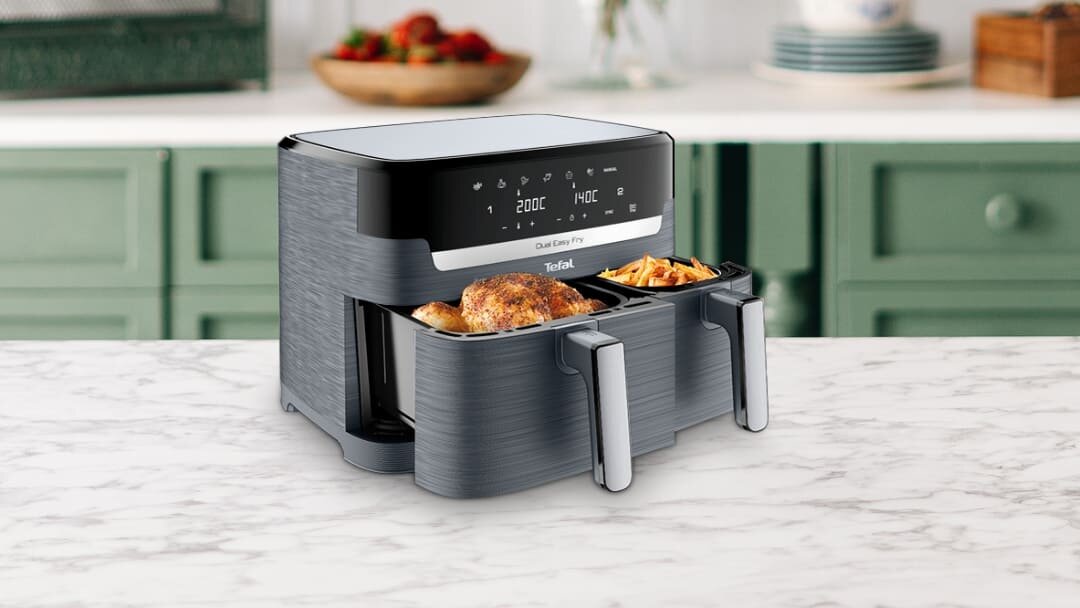 FRYTKOWNICA BEZTŁUSZCZOWA TEFAL Dual Easy Fry XXL EY942HE0