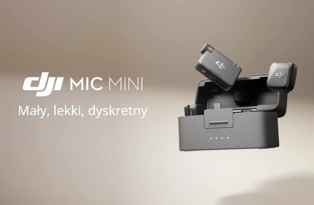 System bezprzewodowy DJI Mic Mini (2 TX + 1 RX + Etui ładujące) opis