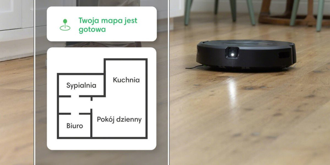 Robot sprzątający IROBOT Roomba Combo J5+ (J557840) 10 inteligentnych map polecenie asystent głosowy aplikacja