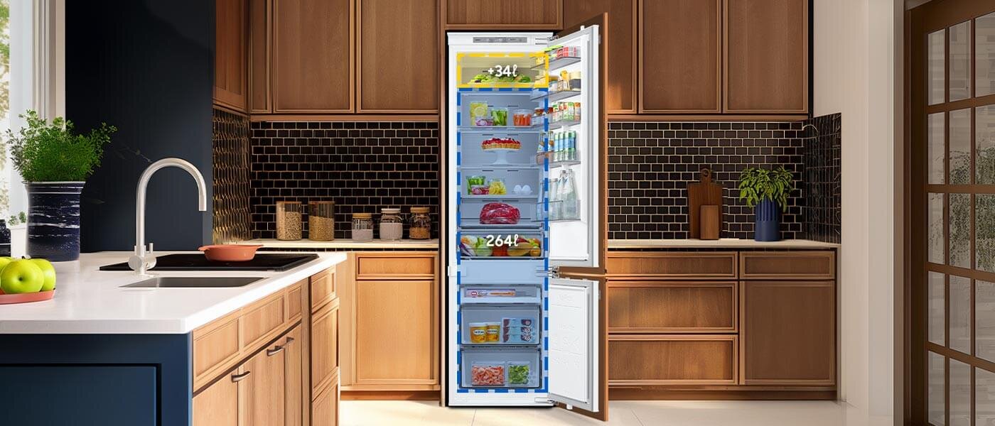 lodówka brb80f30bef0eo o wysokości 194 cm ma o 34 litrów większą pojemność od 178 cm lodówka brb80f30bef0eo o wysokości 194 cm ma o 34 litrów większą pojemność od 178 cm