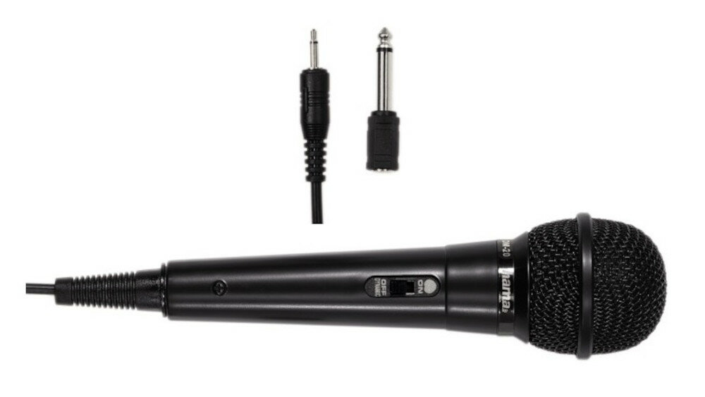 Mikrofon HAMA DM-20 - złącze uniwersalność głośniki stereo nagłośnienie karaoke