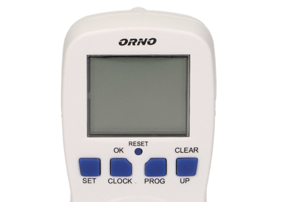 Gniazdko z programatorem ORNO OR-PRE-409 szeroki wachlarz możliwości czasowe ustawienie włączenia lub wyłączania konkretnych urządzeń możliwość łatwego zwiększenia bezpieczeństwa włączenie o określonej lub losowej porze oświetlenia włączenie ogrzewania elektrycznego