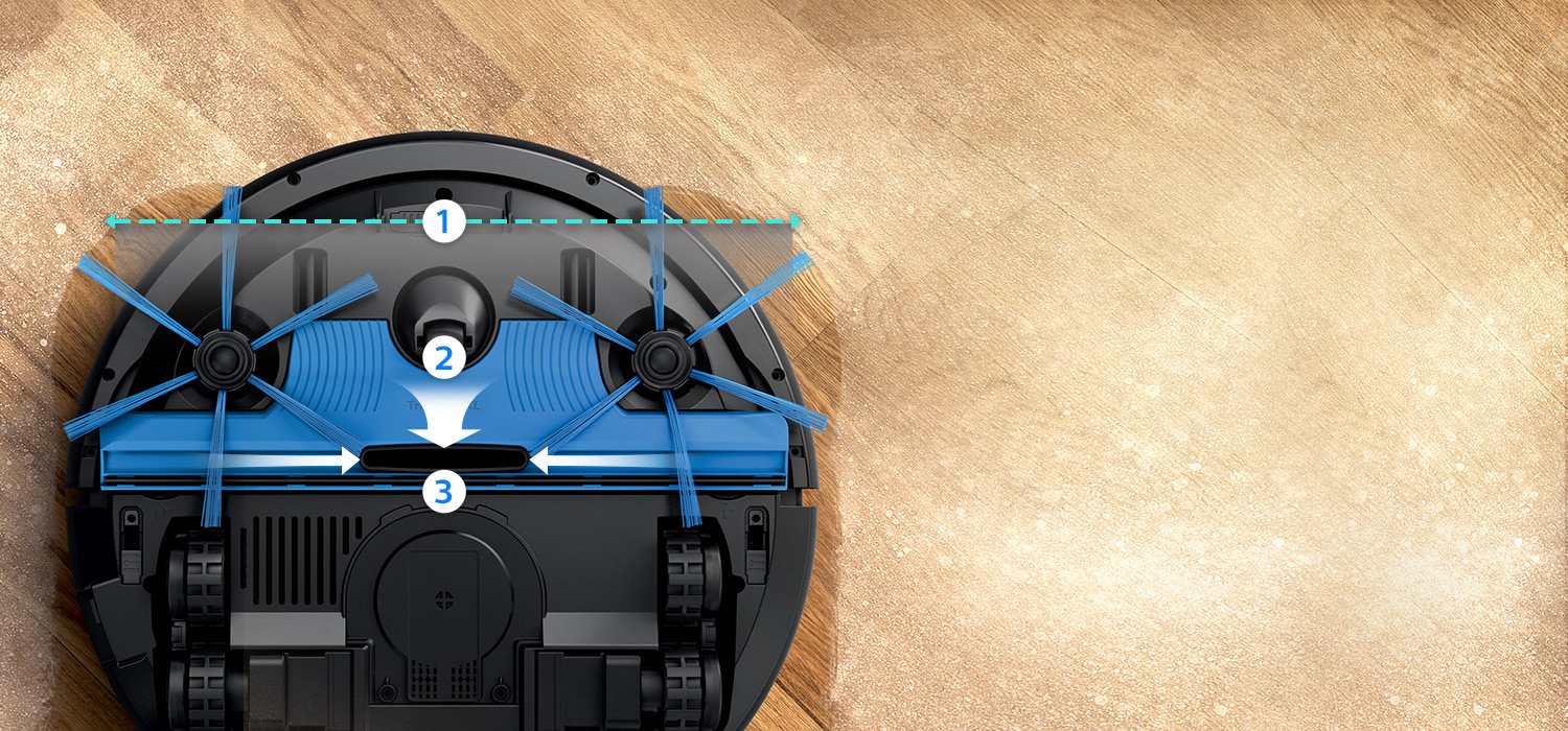 Philips Szeroka nasadka zasysająca. 3-stopniowe czyszczenie Philips Szeroka nasadka zasysająca. 3-stopniowe czyszczenie