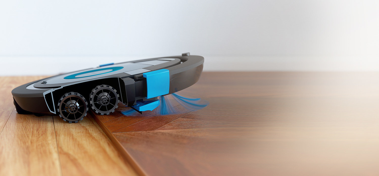 Philips 4-kołowy system jazdy. Łatwiejsze przemieszczanie się robota Philips 4-kołowy system jazdy. Łatwiejsze przemieszczanie się robota