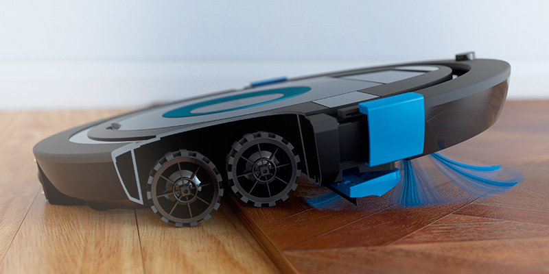 Philips 4-kołowy system jazdy. Łatwiejsze przemieszczanie się robota Philips 4-kołowy system jazdy. Łatwiejsze przemieszczanie się robota