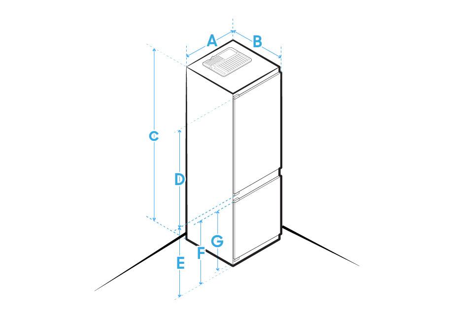 Samsung Wymiary lodówki Samsung Wymiary lodówki