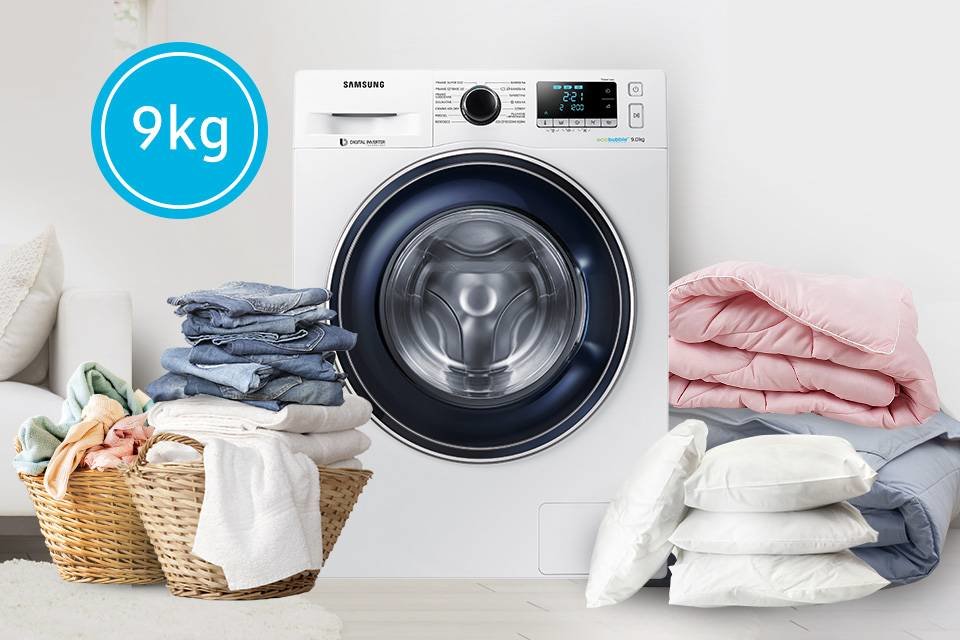 Samsung Więcej możliwości. Imponująca ładowność, aż 9 kg załadunku! Samsung Więcej możliwości. Imponująca ładowność, aż 9 kg załadunku!