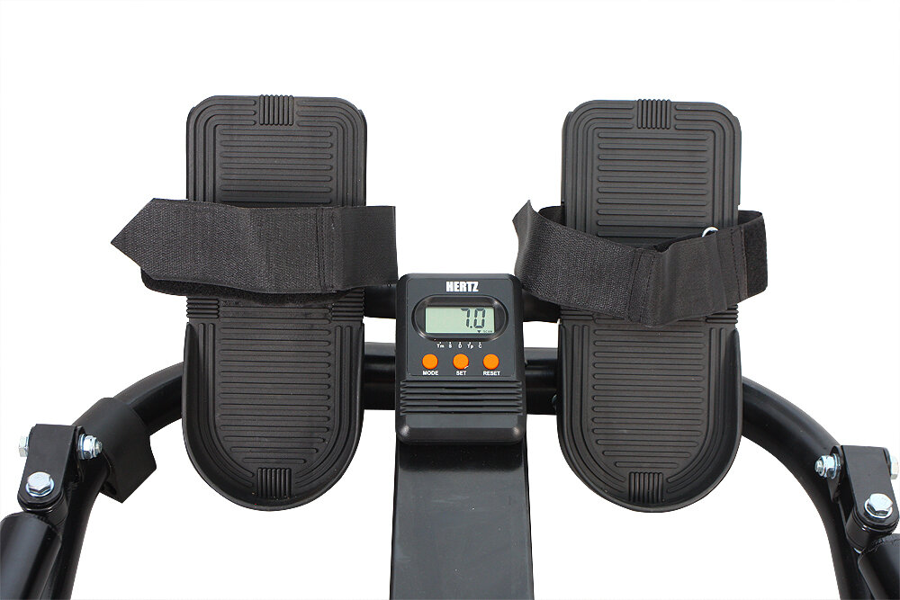 Wioslarz hydrauliczny HERTZ FITNESS Row Master Gymbo podporka na stopy