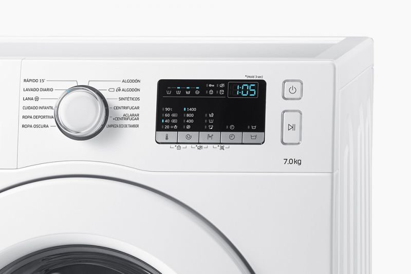 Samsung 12 programów prania. Intuicyjne sterowanie dla Twojej wygody Samsung 12 programów prania. Intuicyjne sterowanie dla Twojej wygody