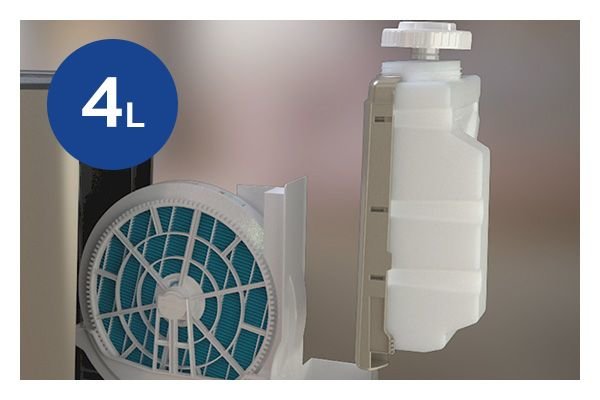 Philips Duży pojemnik na wodę - aż 4 litry! Philips Duży pojemnik na wodę - aż 4 litry!