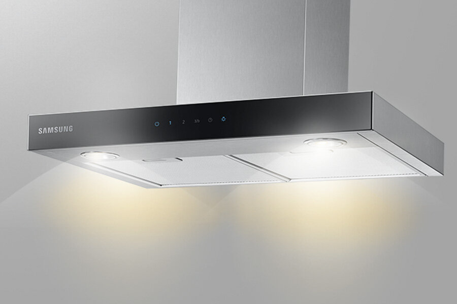 Kominowy okap: Media Expert: NK24M5070BS - fotografia - oświetlenie LED Kominowy okap: Media Expert: NK24M5070BS Samsung - fotografia - oświetlenie LED