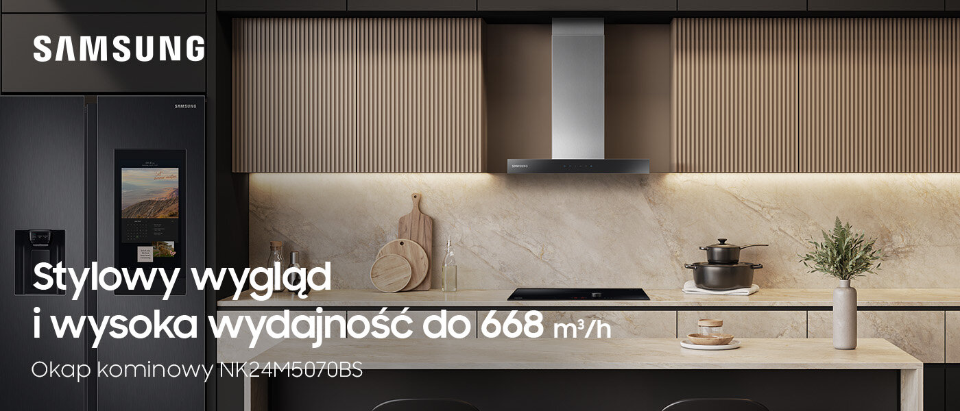 W Media Expert znajdziesz okap kominowy Samsung NK24M5070BS W sklepach Media Expert znajdziesz okap kominowy Samsung NK24M5070BS