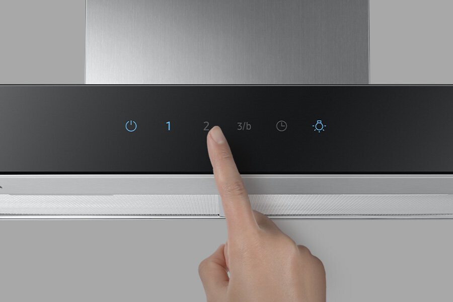 Kominowy okap: Media Expert: NK24M5070BS - fotografia - sterowanie dotykowe Kominowy okap: Media Expert: NK24M5070BS Samsung - fotografia - sterowanie dotykowe