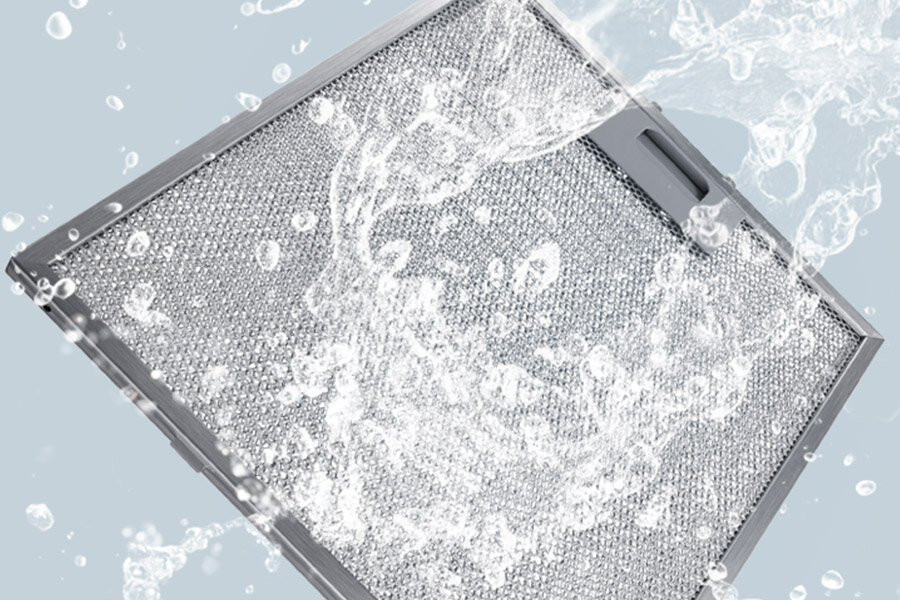 Okap Samsung NK24M7070VS - Media Expert: łatwe czyszczenie filtrów Okap skośny Samsung NK24M7070VS - Media Expert: łatwe czyszczenie filtrów