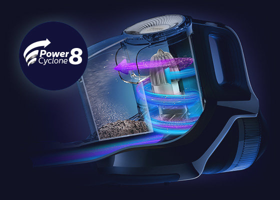 Philips Niezawodna moc. Technologia PowerCyclone 8 Philips Niezawodna moc. Technologia PowerCyclone 8