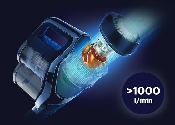 Philips Siła zasysania. Cyfrowy silnik PowerBlade Philips Siła zasysania. Cyfrowy silnik PowerBlade