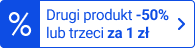 Drugi produkt -50% lub trzeci za 1 zł