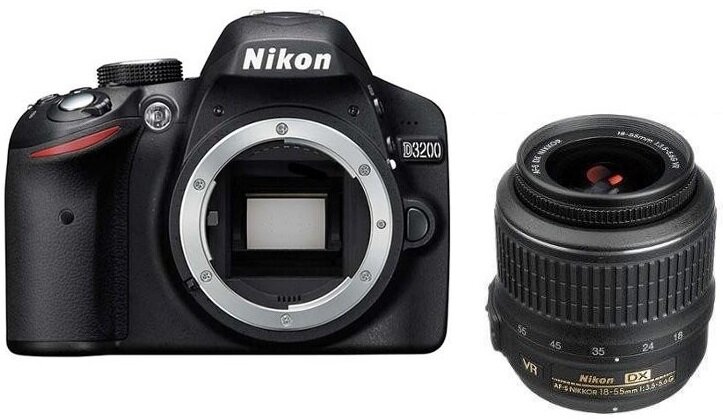 NIKON D3200 + Obiektyw 18-55 mm Aparat - niskie ceny i opinie w Media Expert