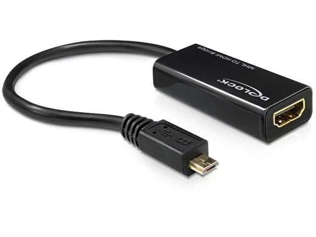 DELOCK 65314 Adapter MHL Micro USB - HDMI - niskie ceny i opinie w Media  Expert