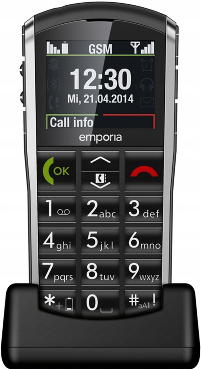 EMPORIA Pure V25 Czarny Telefon - ceny i opinie w Media Expert
