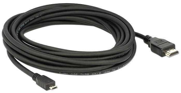 DELOCK 5 m Kabel Micro USB - HDMI - niskie ceny i opinie w Media Expert