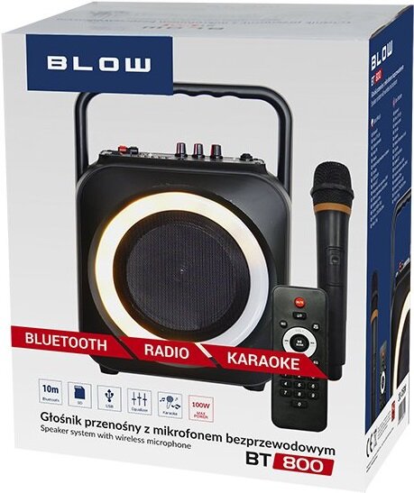 BLOW BT-800 Czarny Głośnik mobilny - niskie ceny i opinie w Media Expert