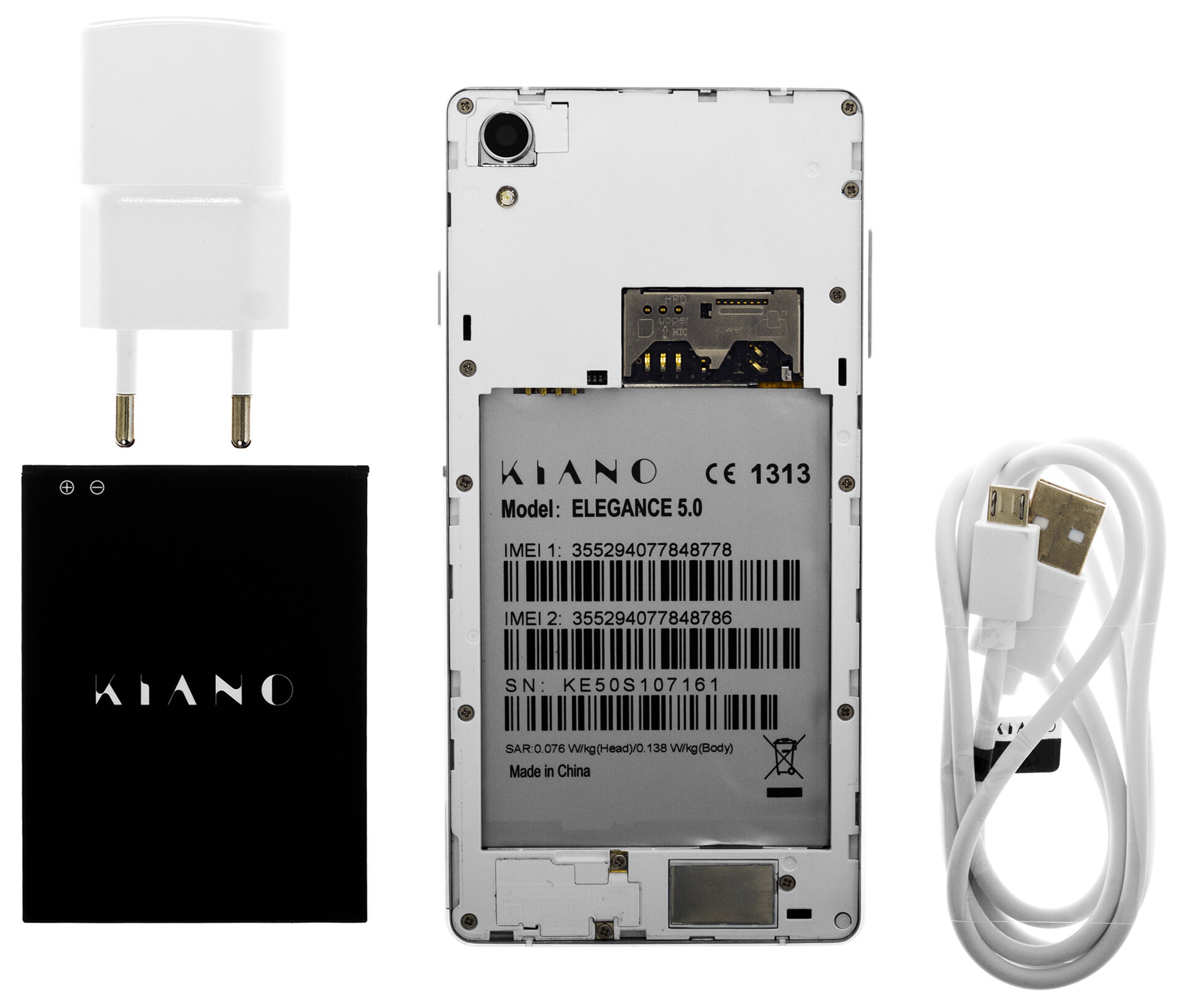 KIANO Elegance 5.0 1/8GB 5" Biały Smartfon - niskie ceny i opinie w Media  Expert