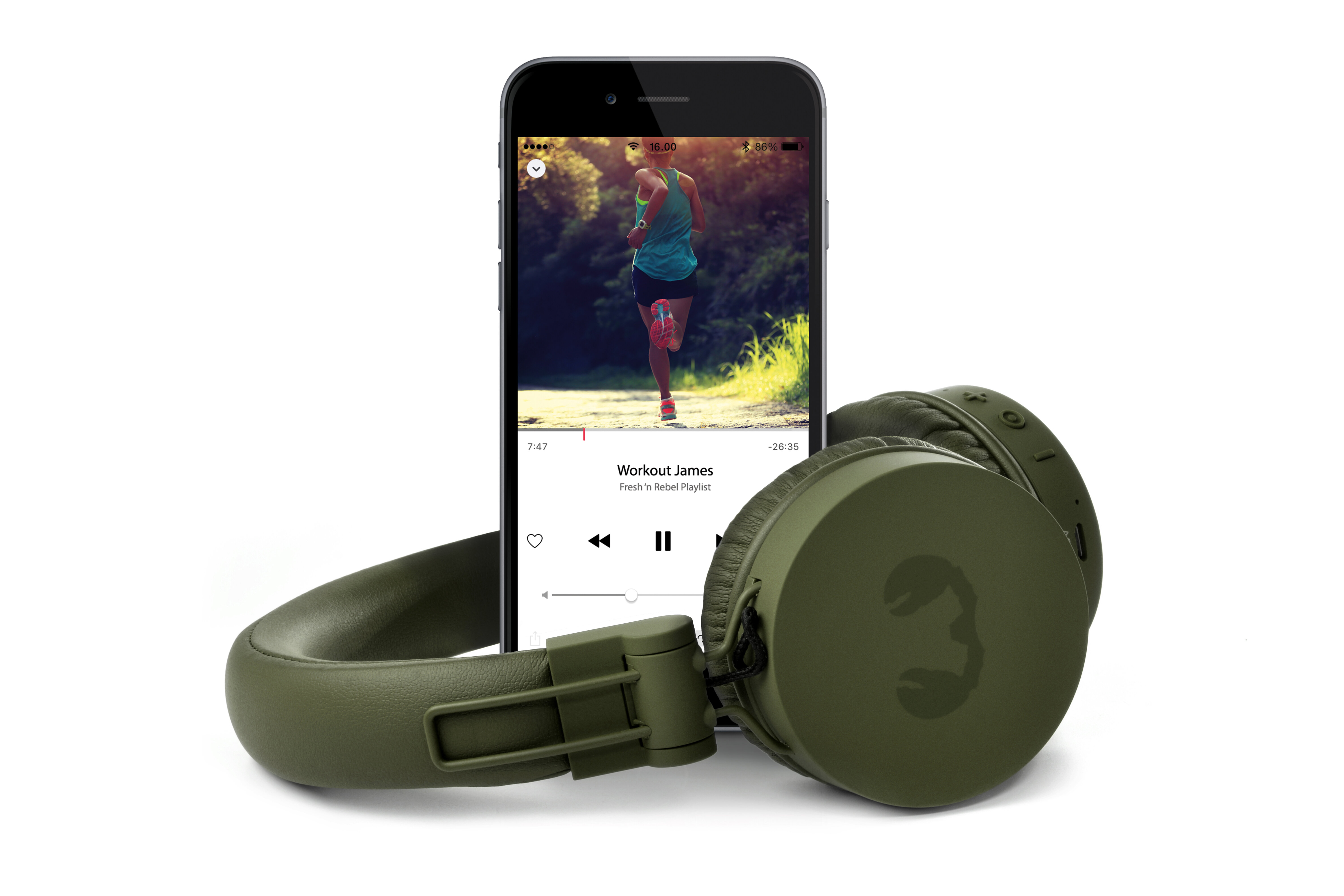 FRESH N REBEL Caps Bluetooth Army Zielony Słuchawki nauszne - niskie ceny i  opinie w Media Expert