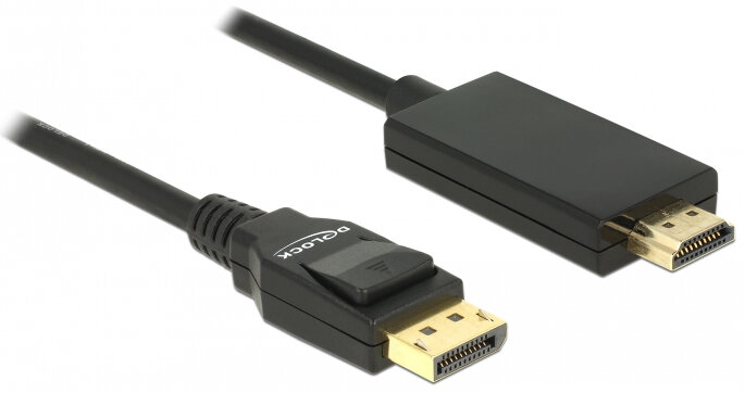 DELOCK 2 m Kabel Displayport - HDMI - niskie ceny i opinie w Media Expert
