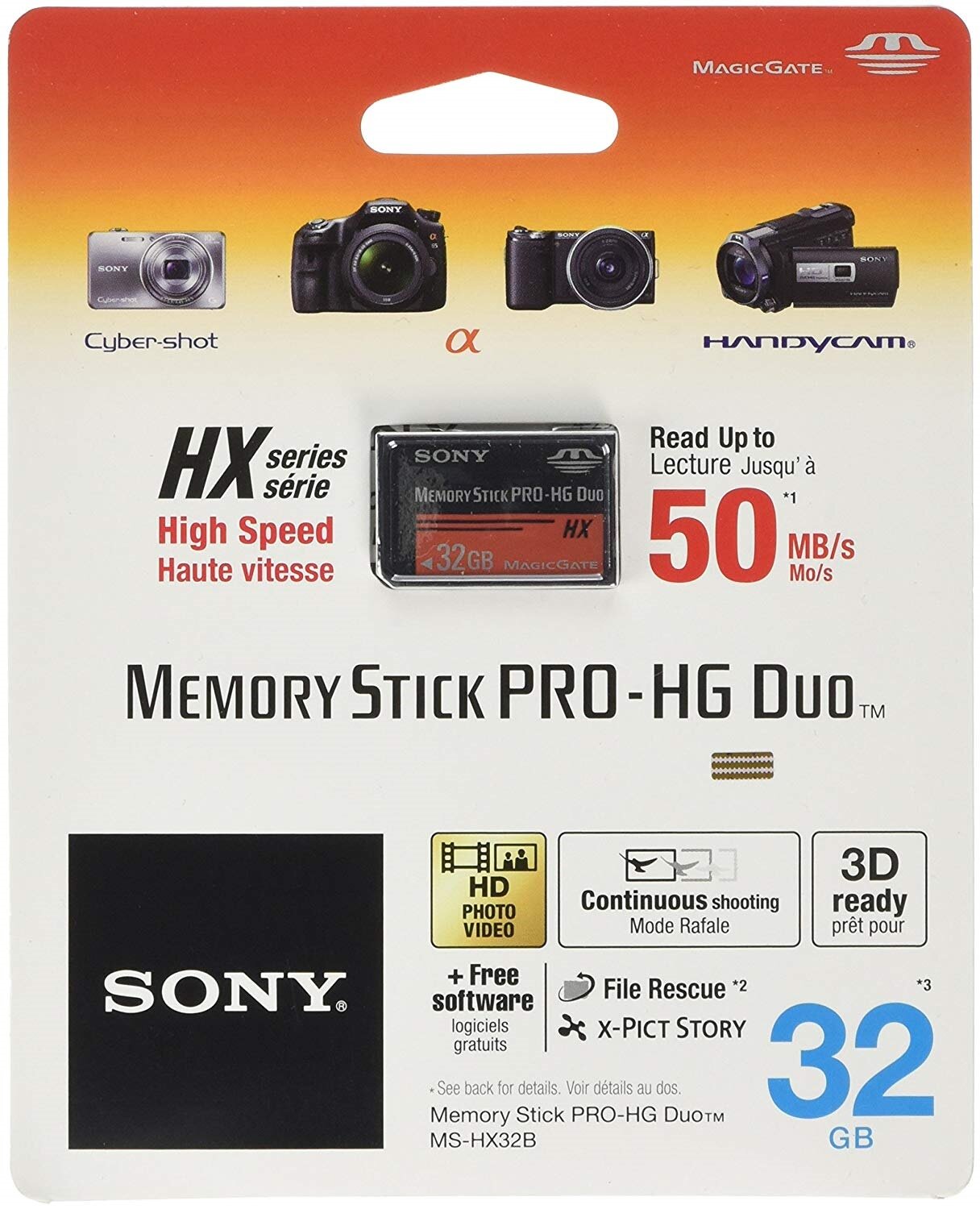 SONY Memory Stick PRO-HG Duo 32GB MSHX32B Karta pamięci - niskie ceny i  opinie w Media Expert