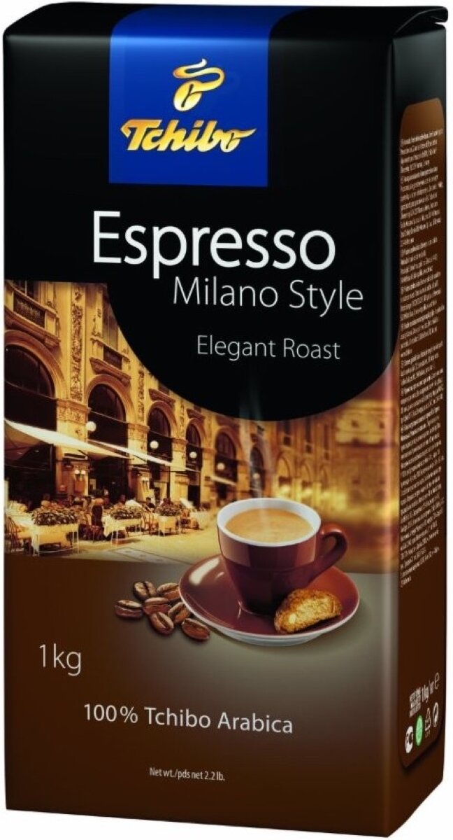 TCHIBO Espresso Milano Style Arabica 1 kg Kawa ziarnista - niskie ceny i  opinie w Media Expert