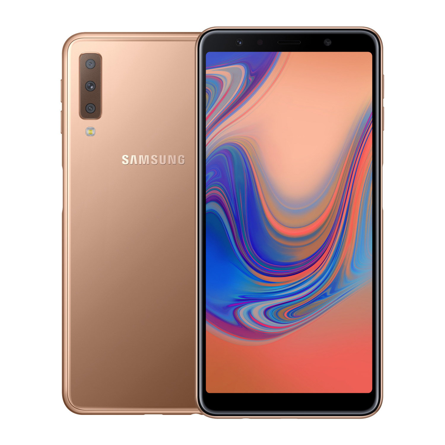 SAMSUNG Galaxy A7 2018 4/64GB 6" Złoty SM-A750 Smartfon - niskie ceny i  opinie w Media Expert