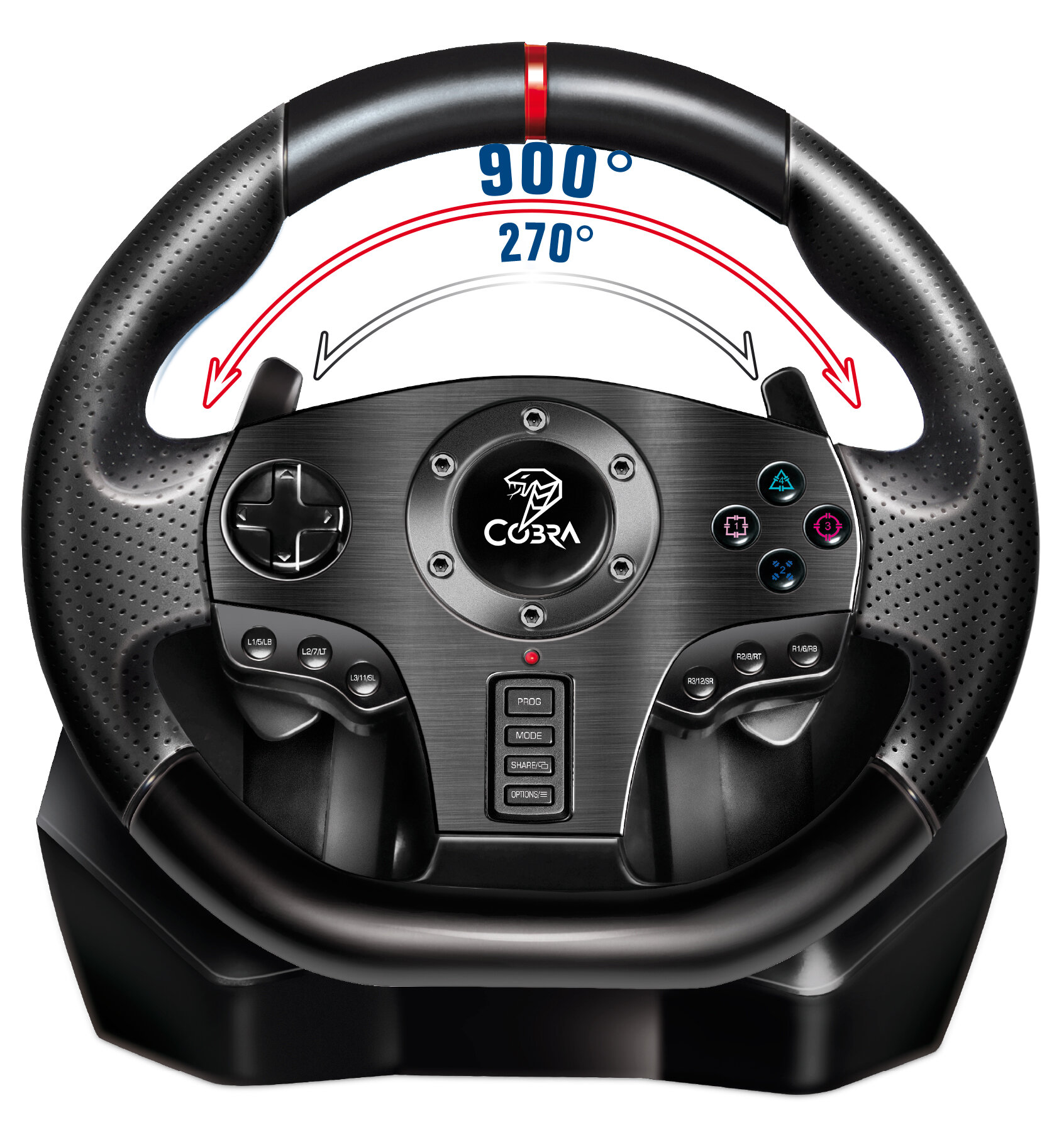 Kamer invoer bewijs COBRA Rally GT900 (PC/PS3/PS4/XBOX 360/XBOX ONE/SWITCH) Kierownica - niskie  ceny i opinie w Media Expert