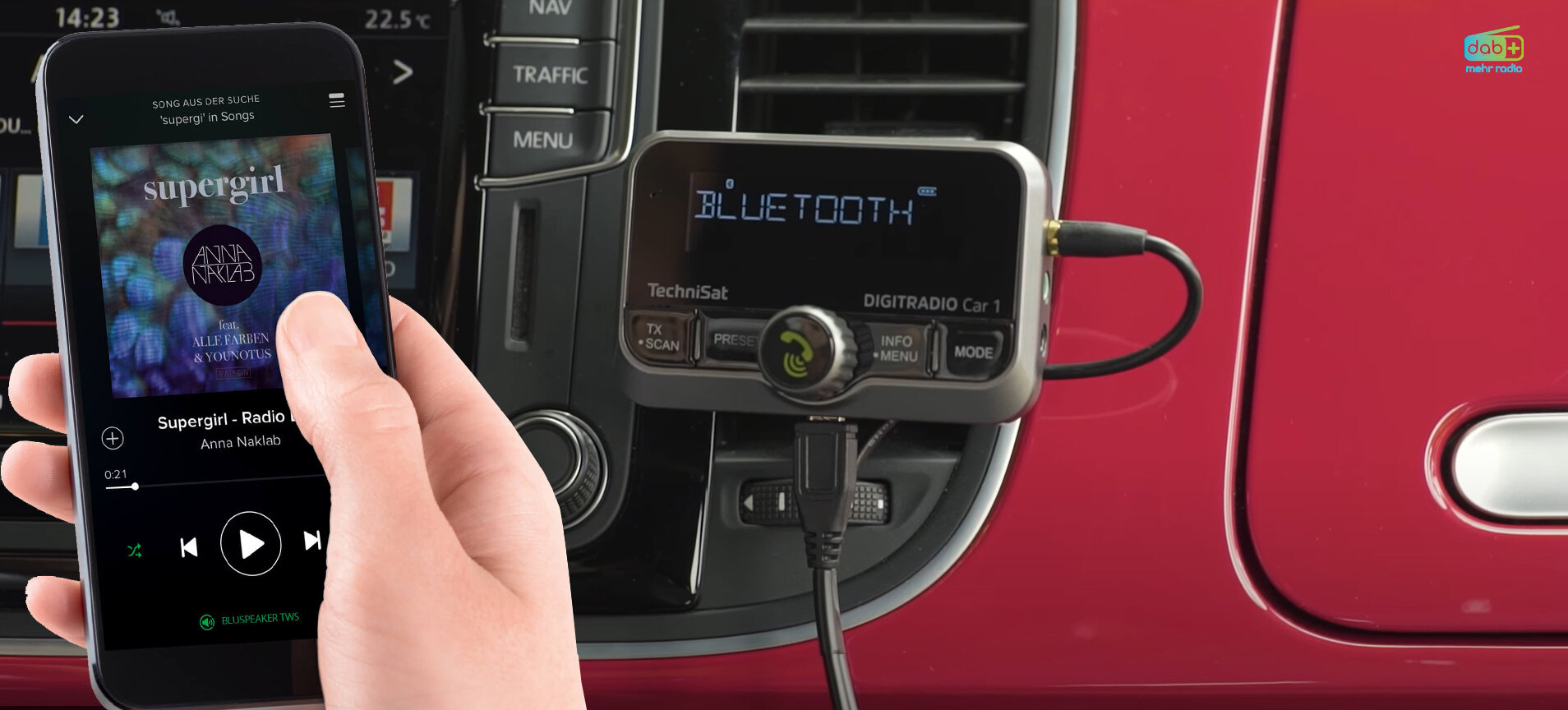 TECHNISAT Digitradio Car 1 Transmiter - niskie ceny i opinie w Media Expert