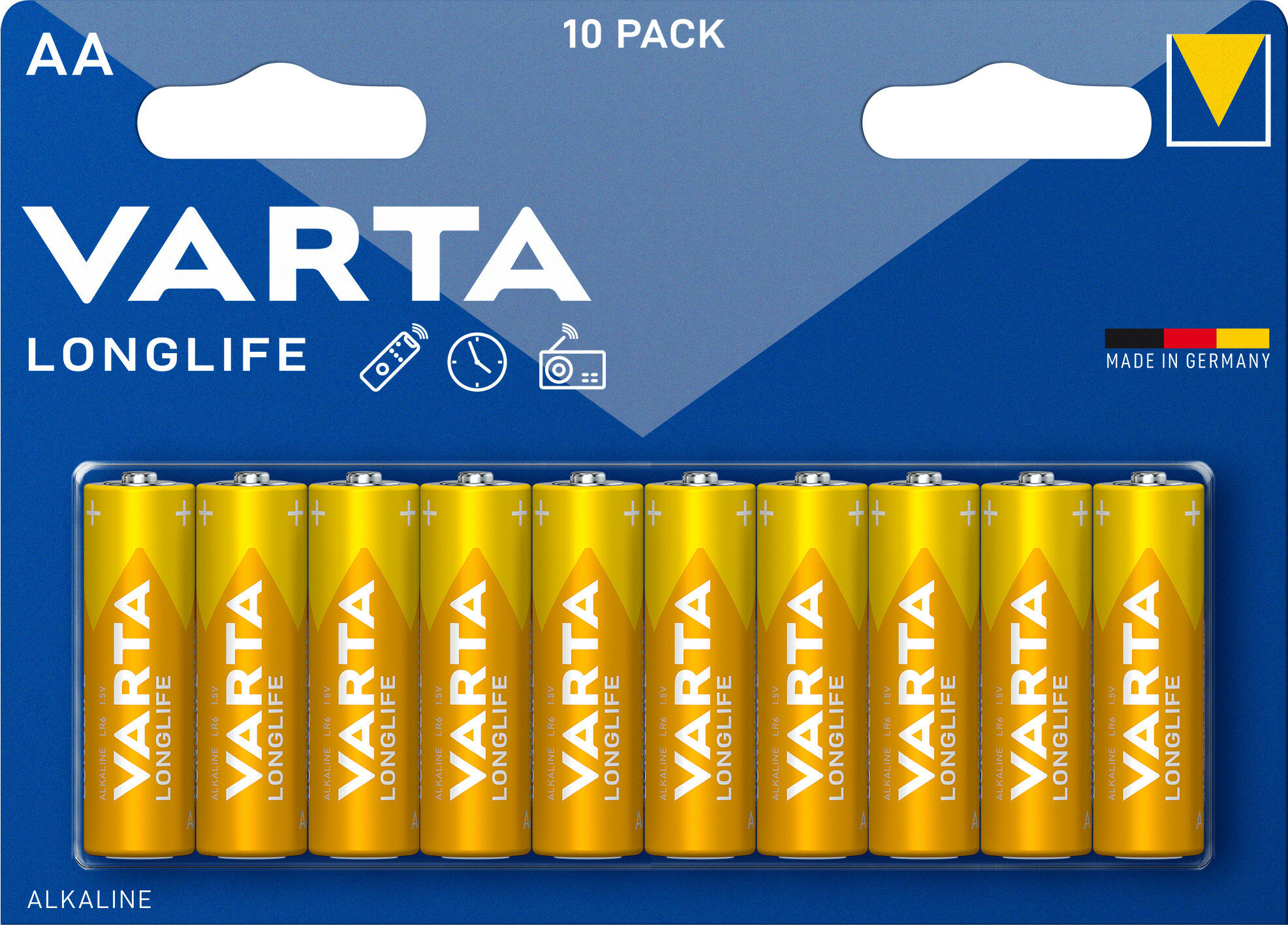 VARTA Longlife (10 szt.) Baterie AA LR6 - niskie ceny i opinie w Media  Expert