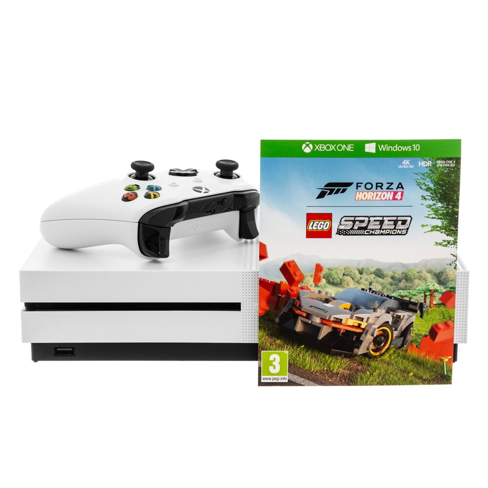 MICROSOFT XBOX ONE S 1TB + Forza Horizon 4 + Lego Speed Champions DLC  Konsola - niskie ceny i opinie w Media Expert