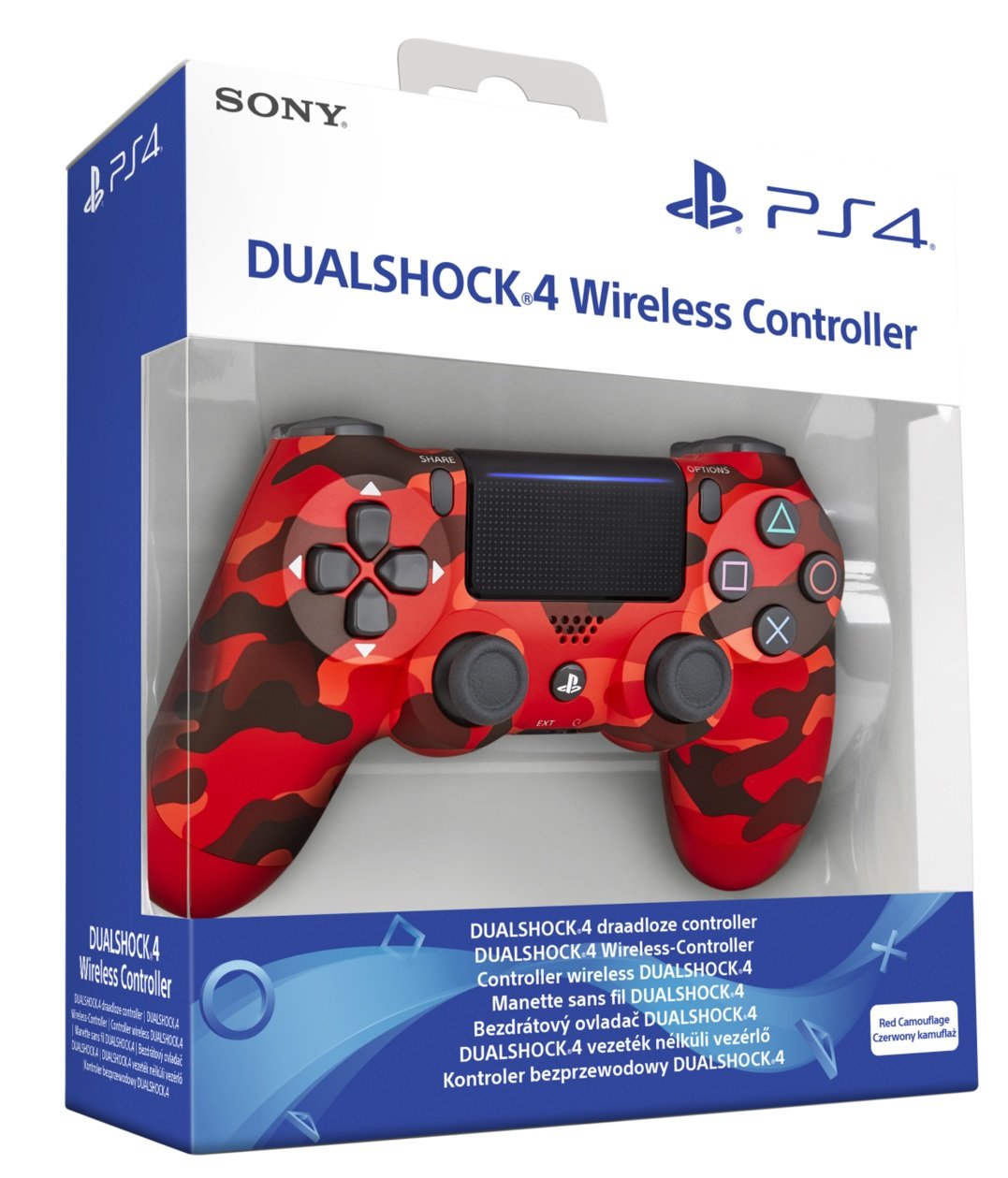 SONY DualShock 4 V2 Camo Czerwono-czarny Kontroler - niskie ceny i opinie w Media  Expert