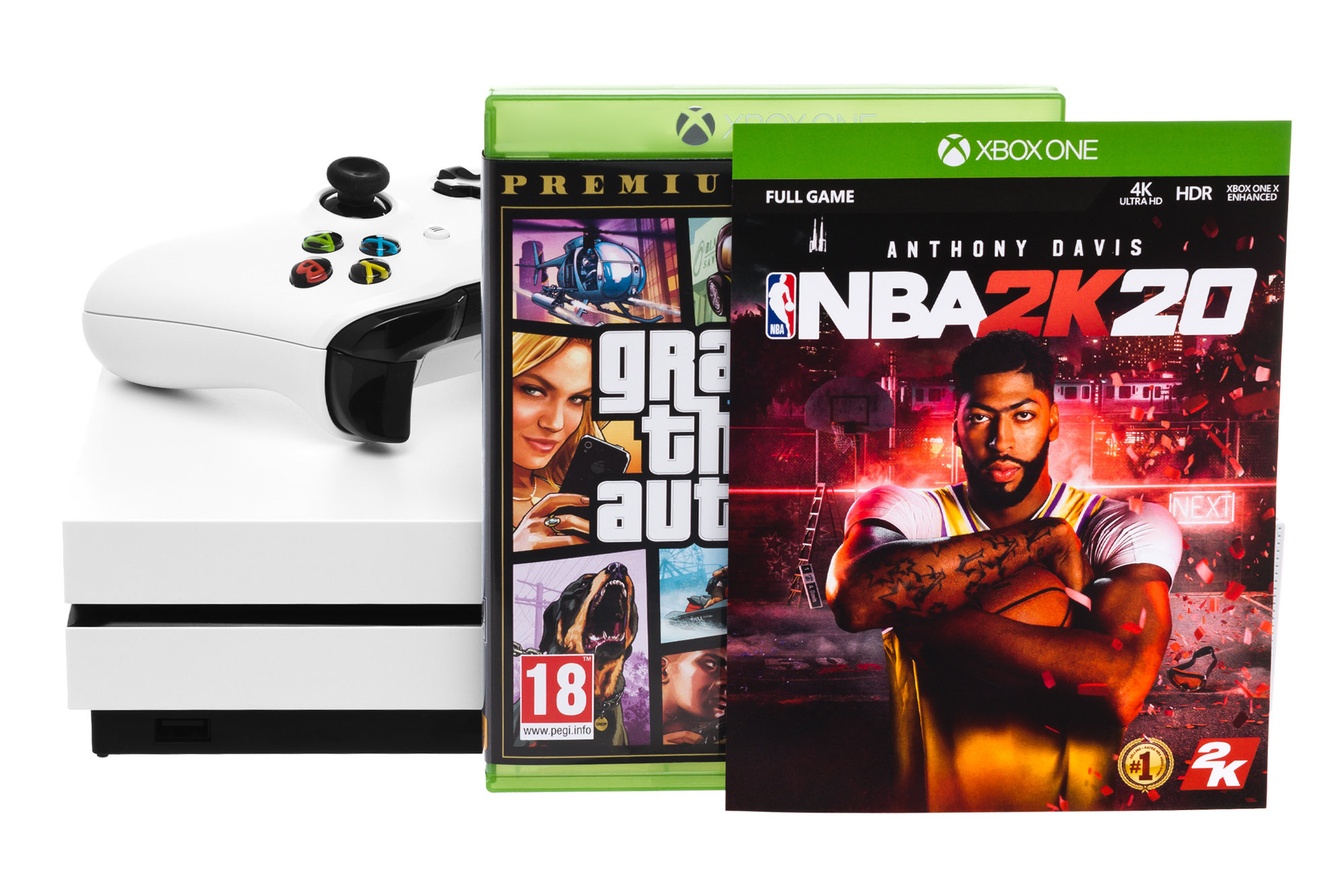 MICROSOFT XBOX ONE S 1TB + NBA 2K20 + GTA V Konsola - niskie ceny i opinie  w Media Expert