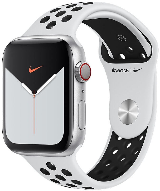 Apple Watch Nike (42/44/45mm) Czysta platyna/Czarny Pasek do - niskie ceny  i opinie w Media Expert