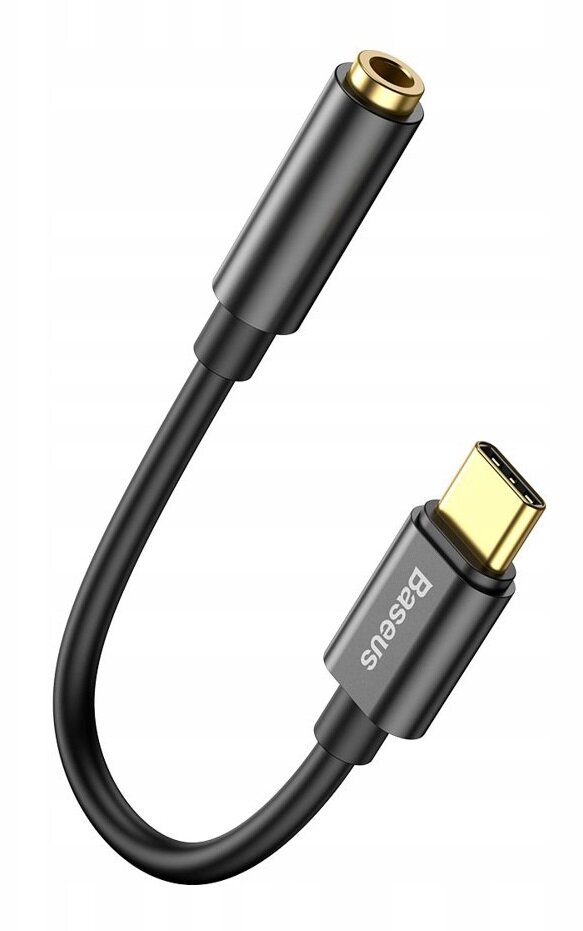BASEUS Czarny Adapter USB Typ-C - Jack 3.5 mm - niskie ceny i opinie w Media  Expert