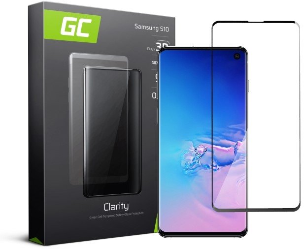GREEN CELL GC Clarity do Samsung Galaxy S10 Czarny Szkło hartowane - niskie  ceny i opinie w Media Expert