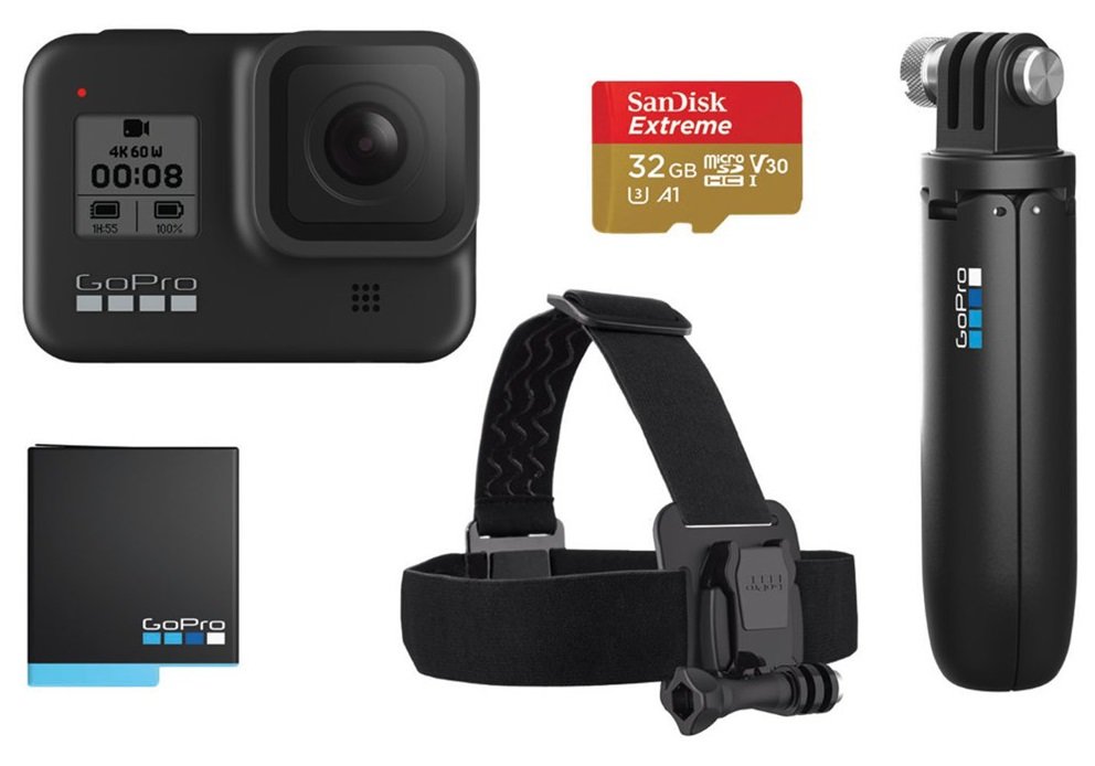 GOPRO HERO8 Black + Zestaw akcesoriów Kamera sportowa - niskie ceny i  opinie w Media Expert