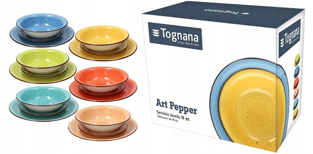 TOGNANA Art & Pepper (18 elementów) Zestaw - niskie ceny i opinie w Media  Expert