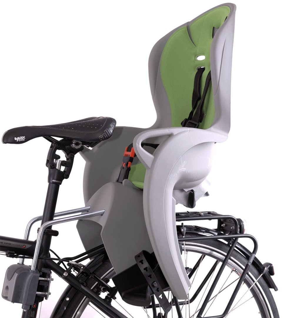 HAMAX Kiss Zielono-szary Fotelik rowerowy - niskie ceny i opinie w Media  Expert