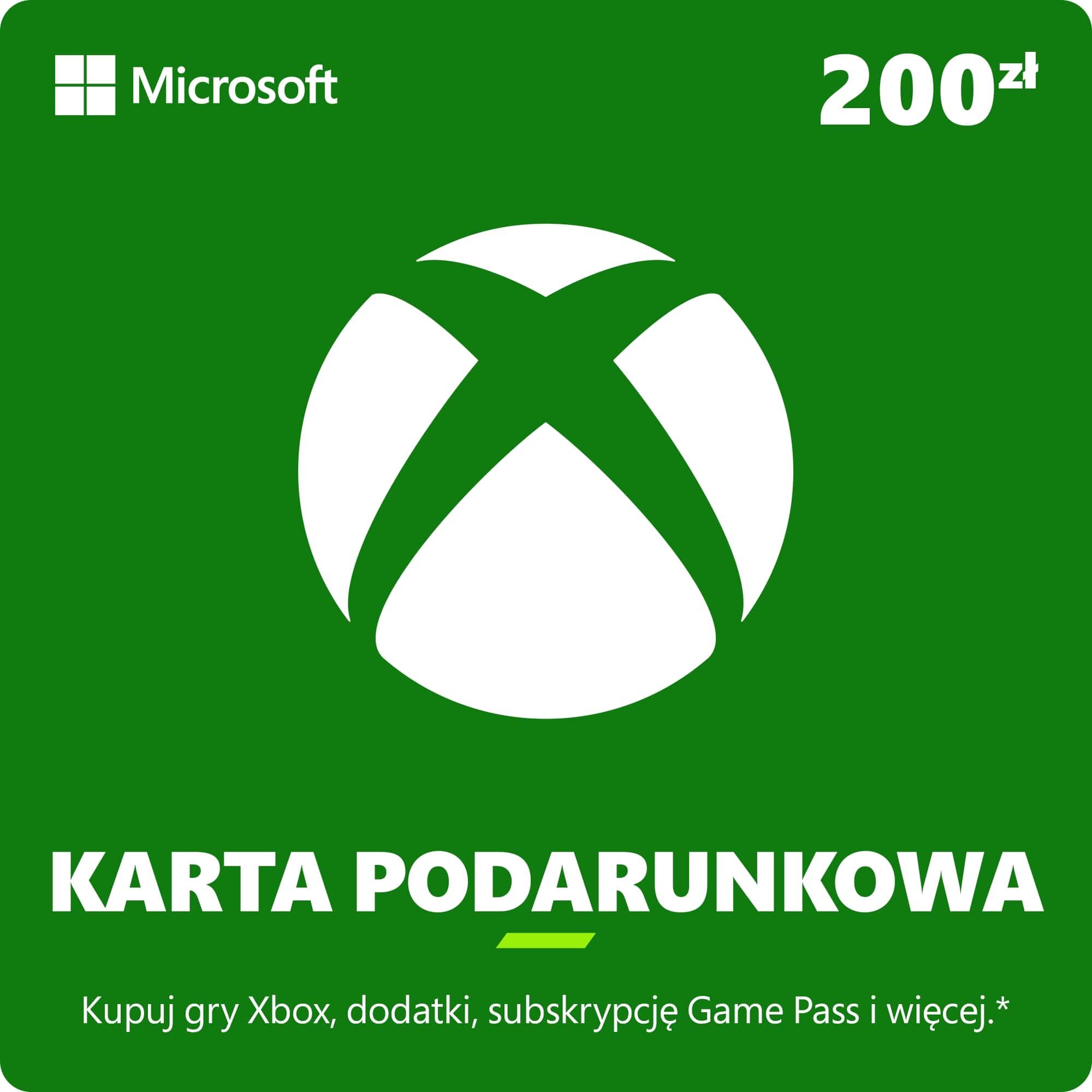 MICROSOFT Xbox 200 PLN Kod podarunkowy - niskie ceny i opinie w Media Expert