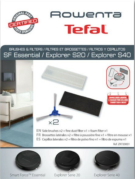 TEFAL ZR720001 + filtr (2 sztuki) do RG68/RG72 Szczotka boczna - niskie  ceny i opinie w Media Expert