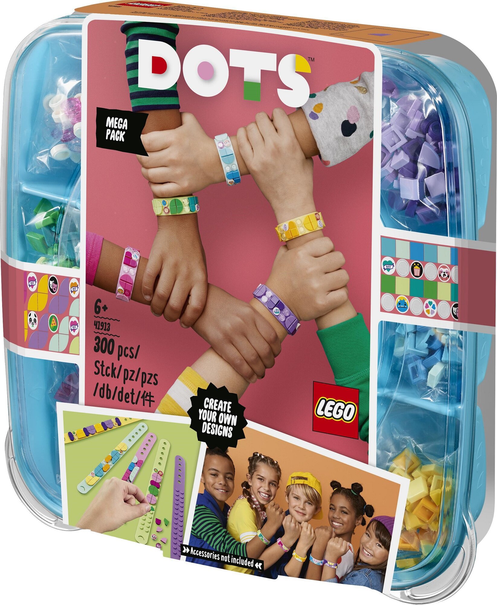 LEGO Dots Megazestaw bransoletek 41913 niskie ceny i opinie w